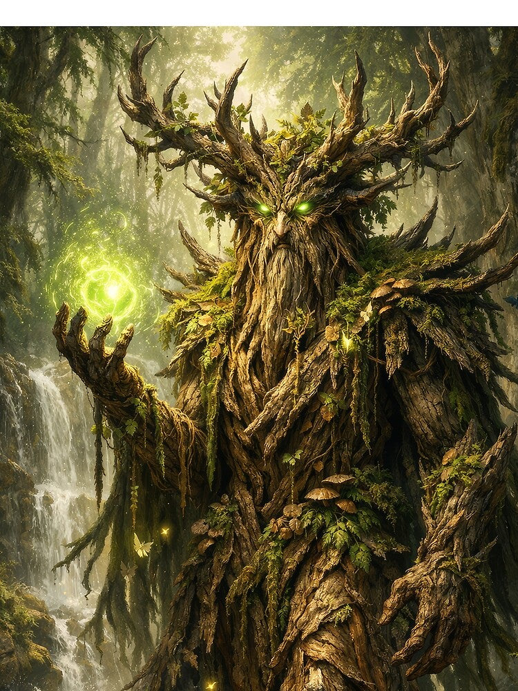 Ancient Forest Ent Guardian – Mystical Tree Spirit Fantasy Art by DrakariArt T-Shirts, Hoodie, Sweatshirt (Image 2)