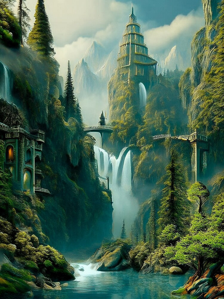 Eternal Fantasy Peaks - Fantasy Designs by RockitBaby T-Shirts, Hoodie, Sweatshirt | BlankRebels.com (Image 2)
