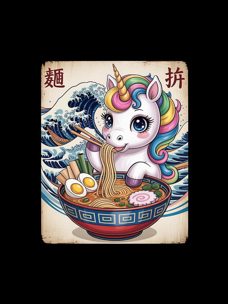 Kawaii Unicorn Ramen Noodle by Elenasriveras T-Shirts, Hoodie, Sweatshirt | BlankRebels.com (Image 2)