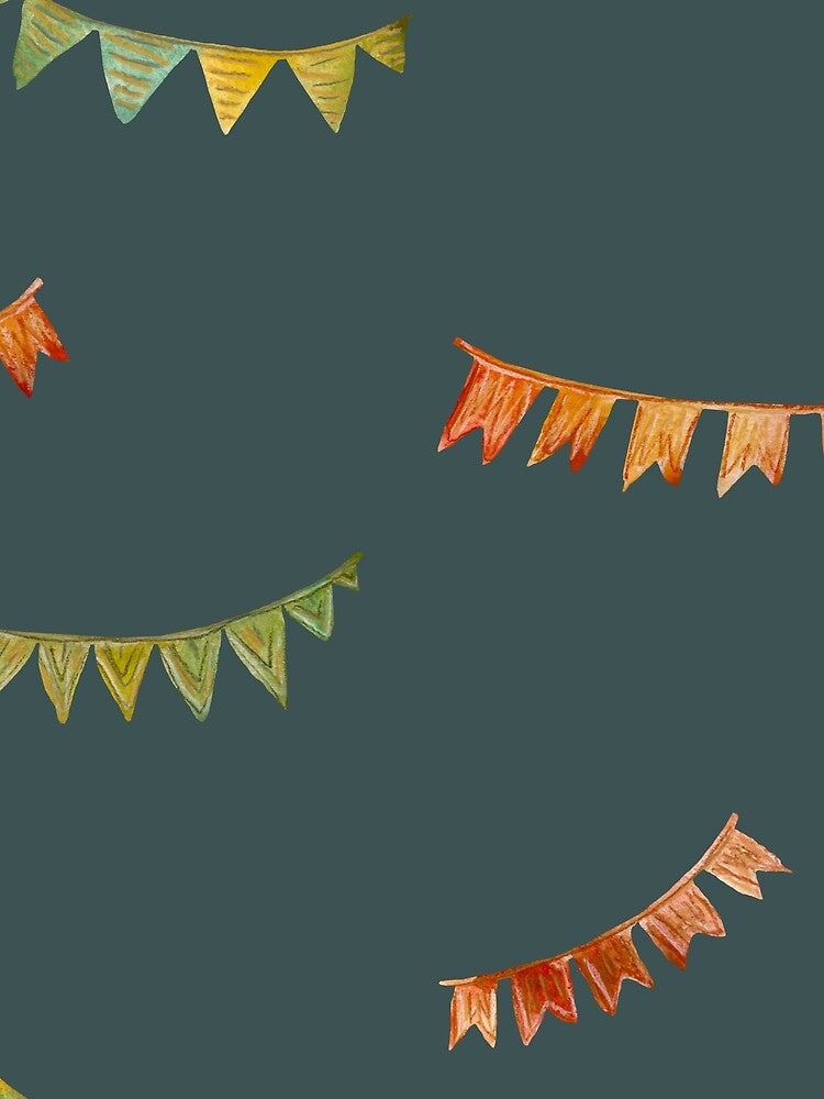 Happy birthday flags pattern a watercolor turquoise by Yana Mustafina | Boho Soulful Designs T-Shirts, Hoodie,... (Image 2)