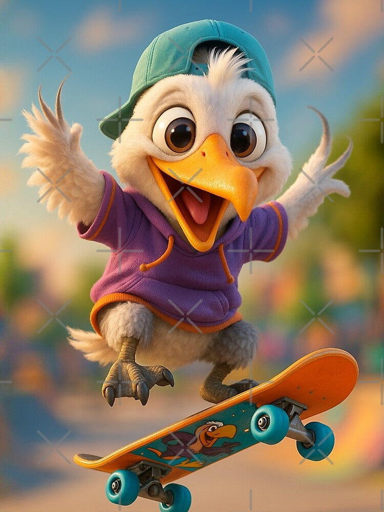 Skater Pelagornis by Sillytoe T-Shirts, Hoodie, Sweatshirt | BlankRebels.com (Image 2)