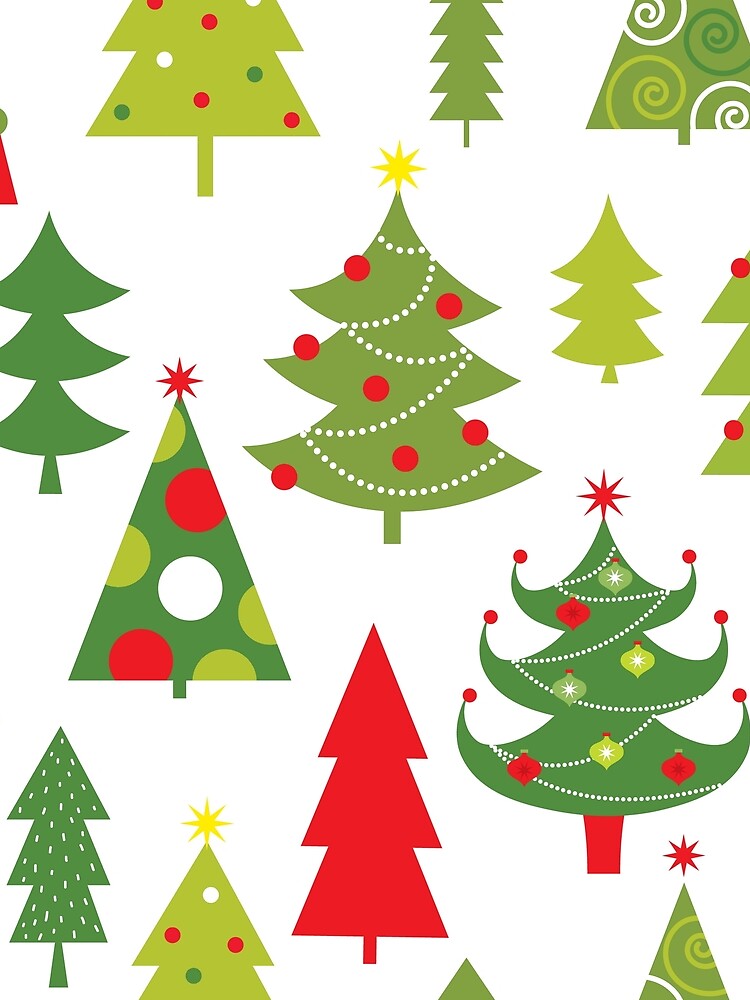 Cute Colorful Christmas Trees by pugmom4 T-Shirts, Hoodie, Sweatshirt | BlankRebels.com (Image 2)