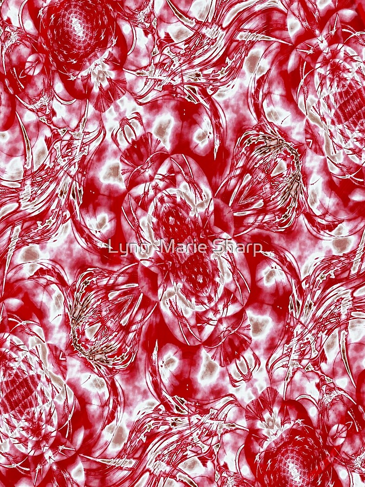 Floral Design In Red and White by Lynn  Marie Sharp T-Shirts, Hoodie, Sweatshirt | BlankRebels.com (Image 2)