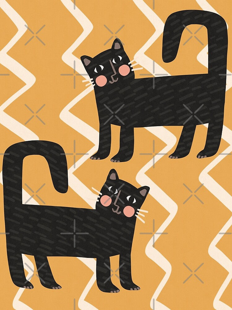 BLACK CATS ABSTRACT by Emily Zigo T-Shirts, Hoodie, Sweatshirt | BlankRebels.com (Image 2)