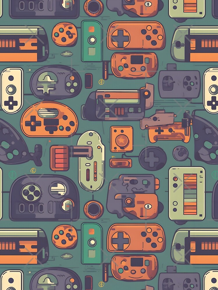 Retro Anime Gaming Pattern by Studio Bankai T-Shirts, Hoodie, Sweatshirt | BlankRebels.com (Image 2)