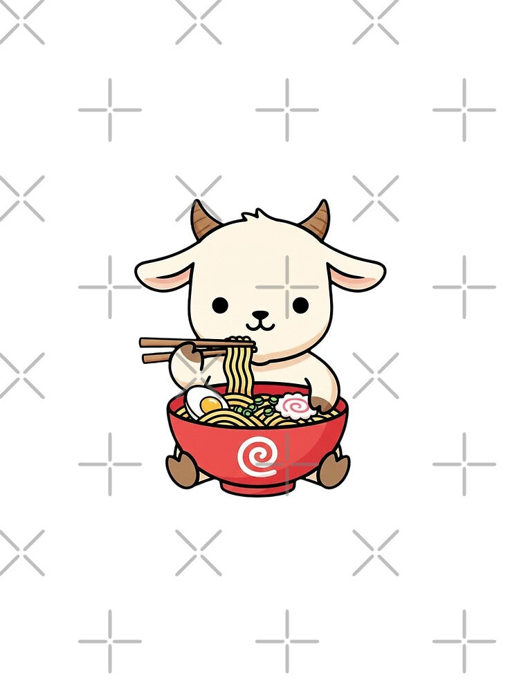 Goat ramen noodles japanese ramen food kawaii cute adorable by CheeseBlueprint T-Shirts, Hoodie, Sweatshirt (Image 2)