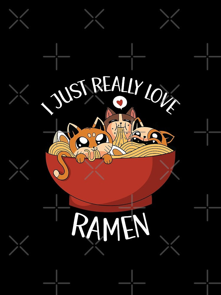 I Just Really Love Ramen Cats Eating Ramen by OnepixArt T-Shirts, Hoodie, Sweatshirt | BlankRebels.com (Image 2)