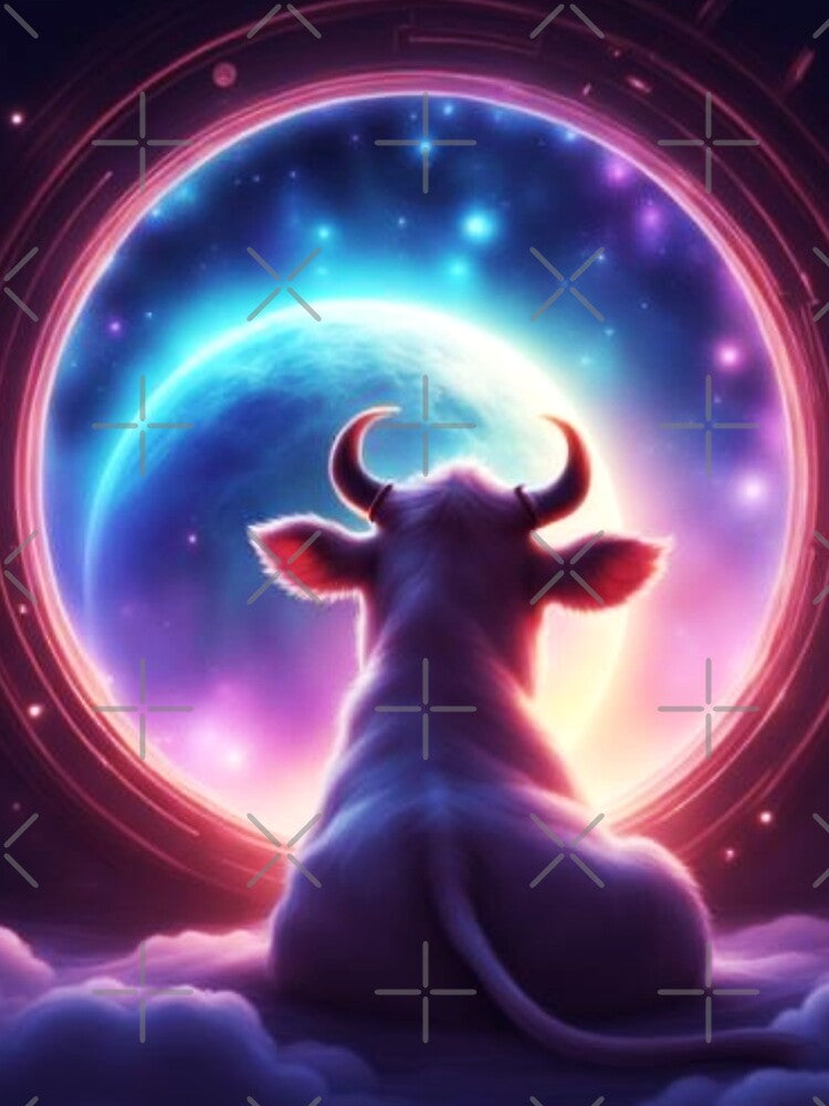 Cow in Space Looking at the Earth Whimsical Rainbow Cow Looking Through a Window by bestggraphico T-Shirts,... (Image 2)