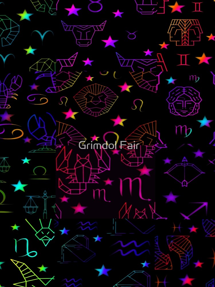 A Zodiac Test Rainbow Vaporwave Design by Grimdol Fair T-Shirts, Hoodie, Sweatshirt | BlankRebels.com (Image 2)