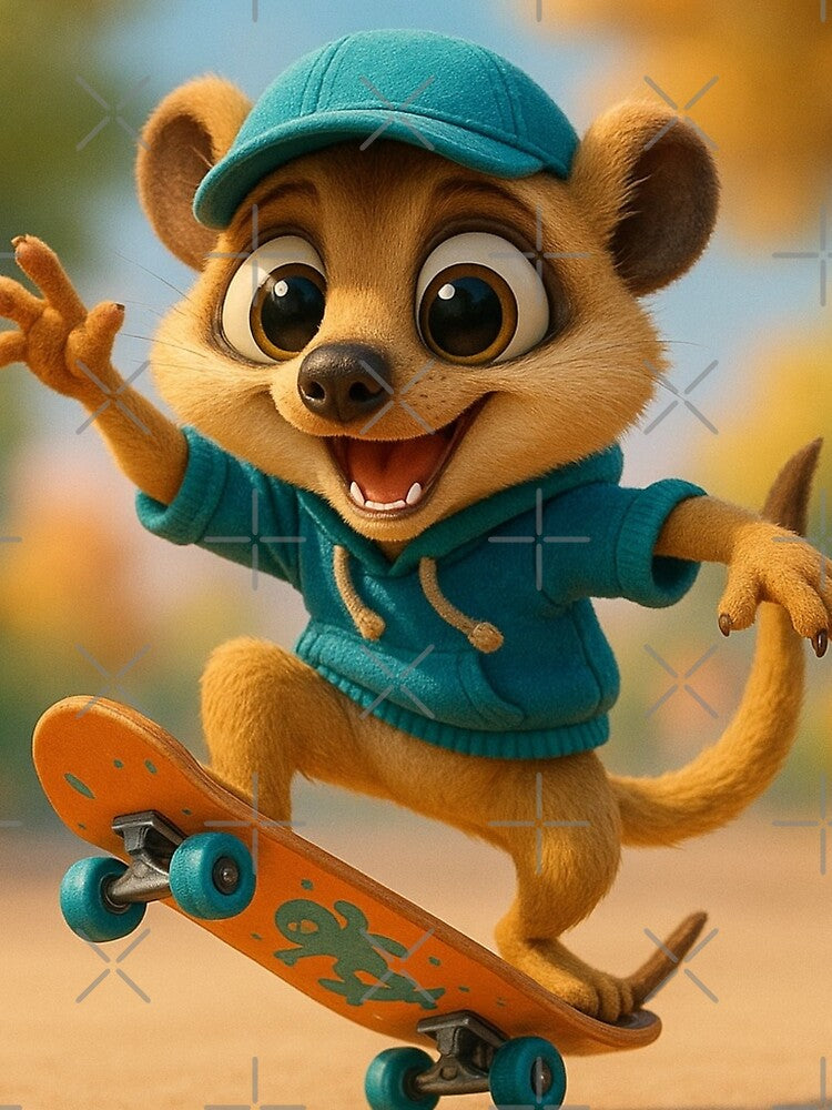 Skater Meerkat by Sillytoe T-Shirts, Hoodie, Sweatshirt | BlankRebels.com (Image 2)