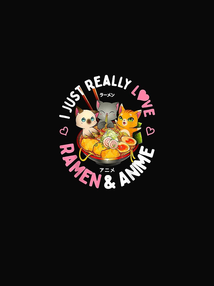 I Just Really Love Anime And Ramen T-Shirt by tinhpham Hoodie, Sweatshirt | BlankRebels.com (Image 2)