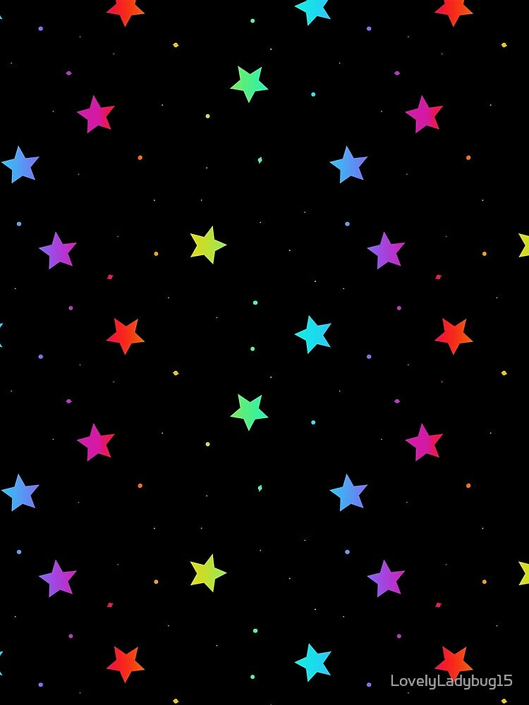 Rainbow Stars by LovelyLadybug15 T-Shirts, Hoodie, Sweatshirt | BlankRebels.com (Image 2)