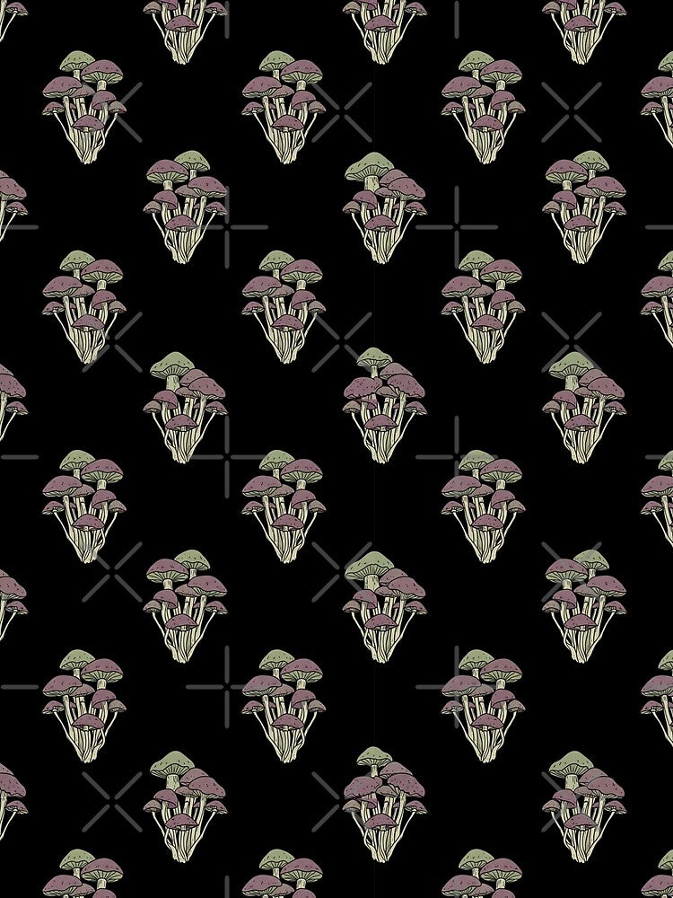 Whimsigoth Mushroom Pattern – Gothic Cottagecore Dark Academia Fungi Aesthetic by gyenayme T-Shirts, Hoodie,... (Image 2)