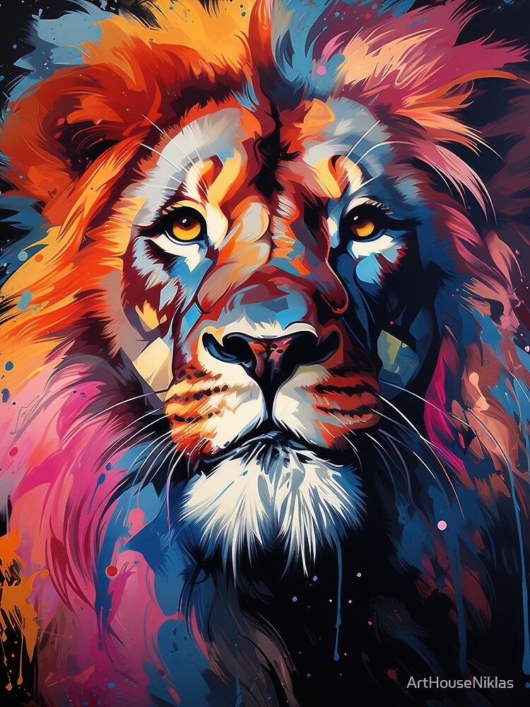 Lion pop art by ArtHouseNiklas