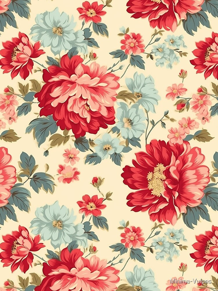 Vintage Floral Style Pattern by Minima-Vulpes T-Shirts, Hoodie, Sweatshirt | BlankRebels.com (Image 2)