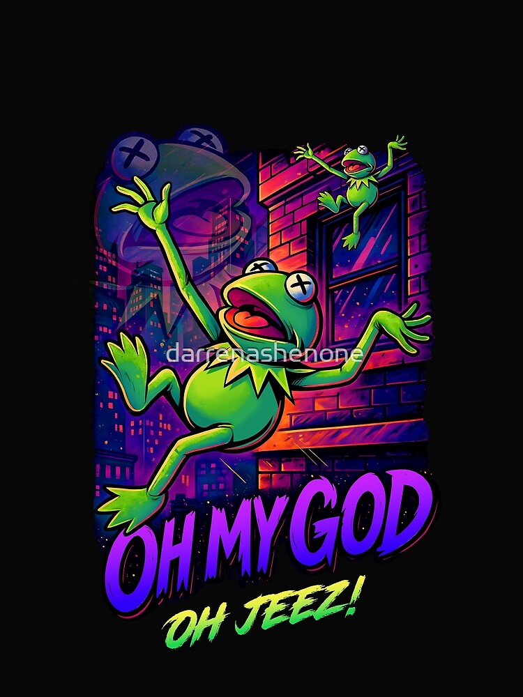 Kermit The Frog Meme / Falling Off A Building by DarrenAshenOne T-Shirts, Hoodie, Sweatshirt | BlankRebels.com (Image 2)