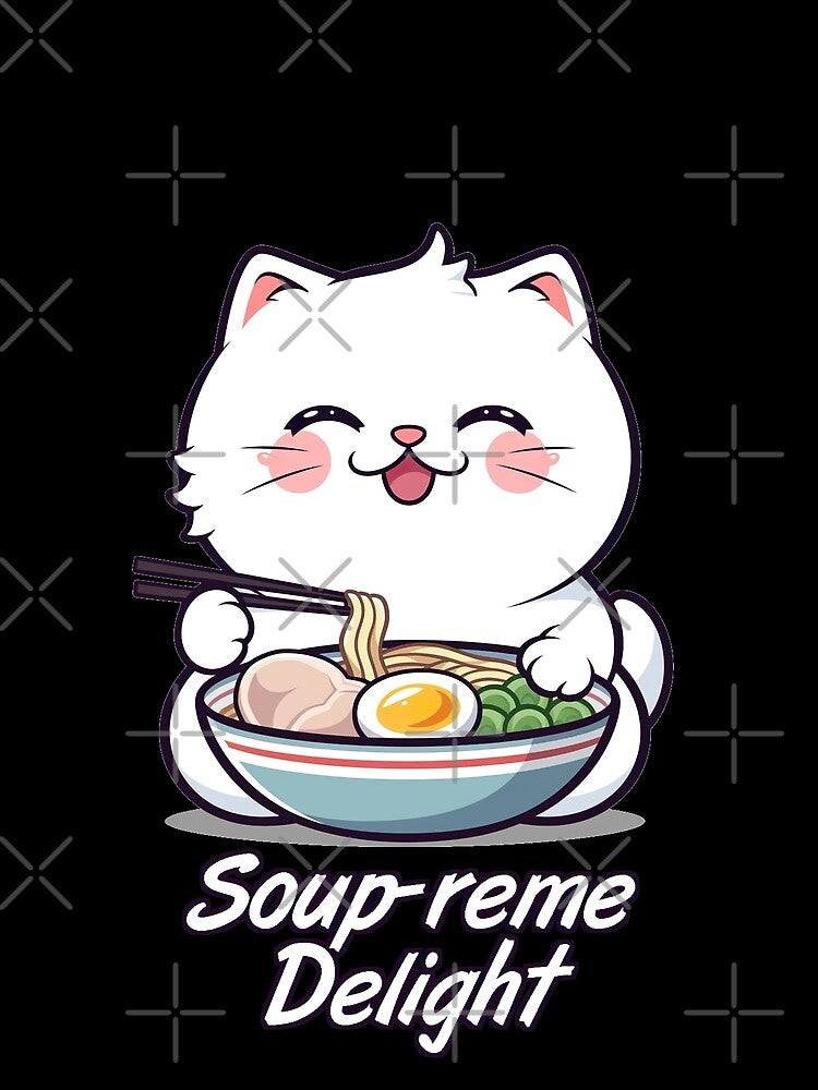 Soup-reme Delight Ramen Cat Pun by Yogimeister T-Shirts, Hoodie, Sweatshirt | BlankRebels.com (Image 2)