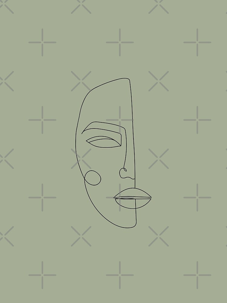 Face Minimal Matcha by Valeria-Art T-Shirts, Hoodie, Sweatshirt | BlankRebels.com (Image 2)