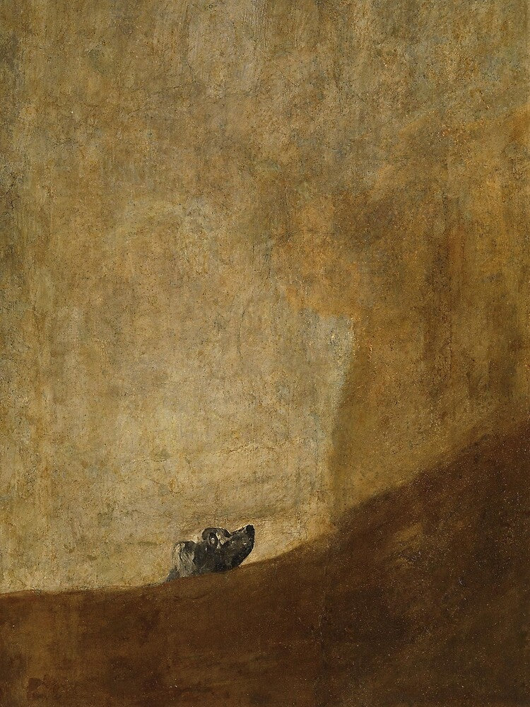 Goya - The Dog by Orcsome Originals