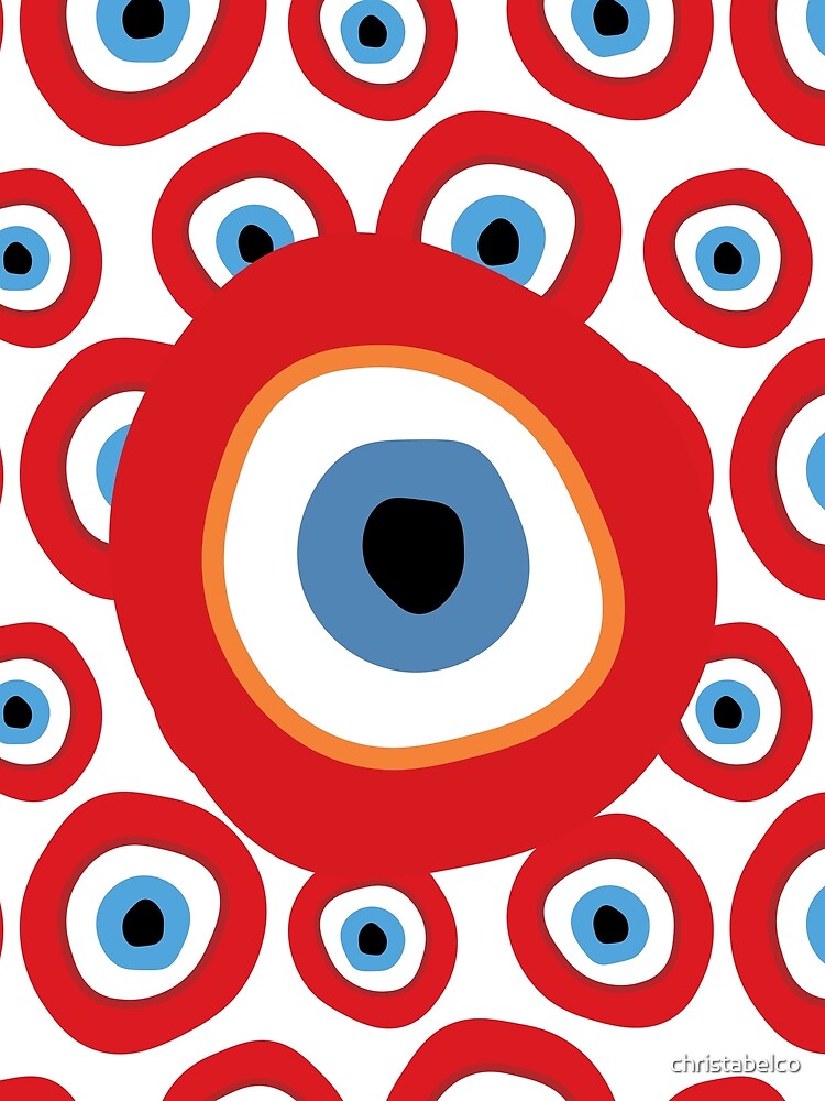 Superimposed Red Evil Eye Pattern by christabelco T-Shirts, Hoodie, Sweatshirt | BlankRebels.com (Image 2)