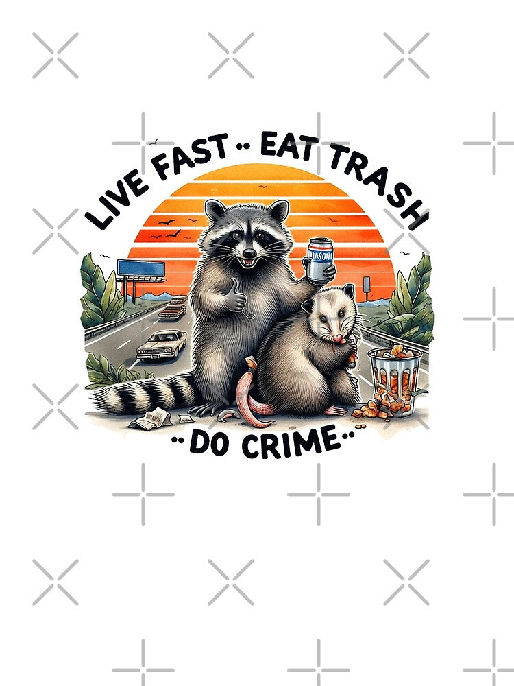 Chaotic Animal, Eat Trash Live Fast Chaotic Animal by clarkfraser T-Shirts, Hoodie, Sweatshirt | BlankRebels.com (Image 2)