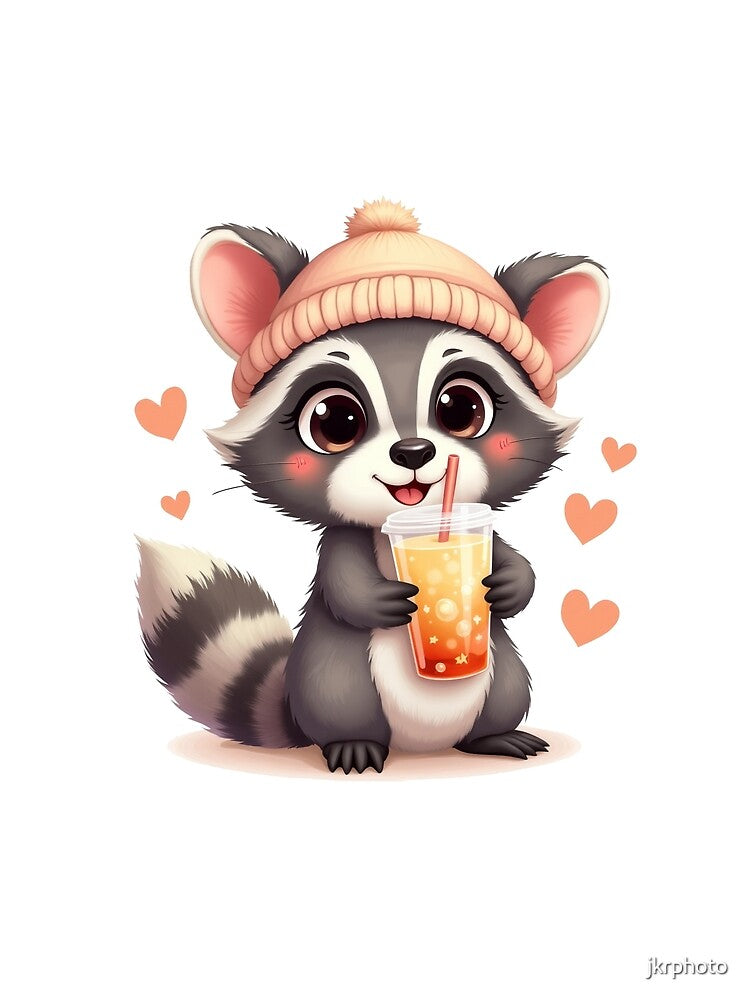 bubble tea raccoon by jkrphoto T-Shirts, Hoodie, Sweatshirt | BlankRebels.com (Image 2)