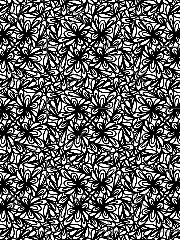 Doodle Line Art Abstract | White and Black by wordznart T-Shirts, Hoodie, Sweatshirt | BlankRebels.com (Image 2)