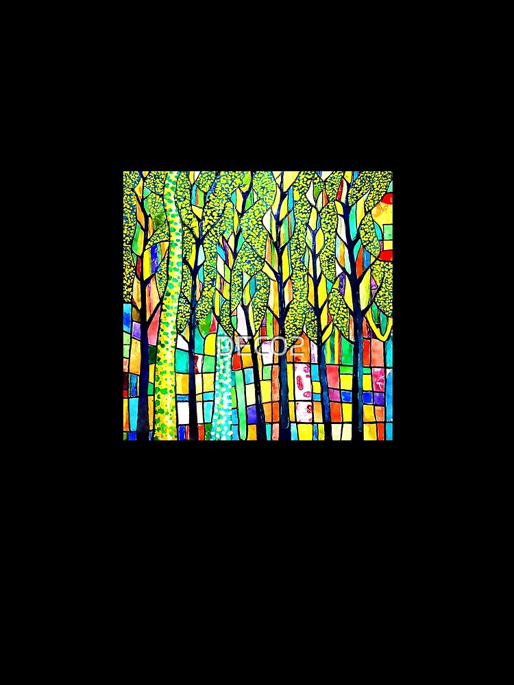 Funky Fantasy Forest Vibrantly Colorful Abstract Digital Designs by DEC02 T-Shirts, Hoodie, Sweatshirt (Image 2)