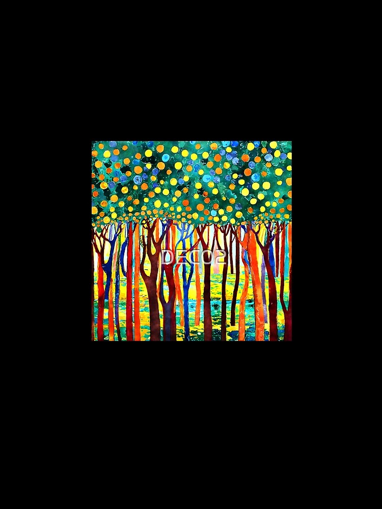 Fantasy Funky Forest Colorful Trees Abstract Digital Art by DEC02 T-Shirts, Hoodie, Sweatshirt | BlankRebels.com (Image 2)