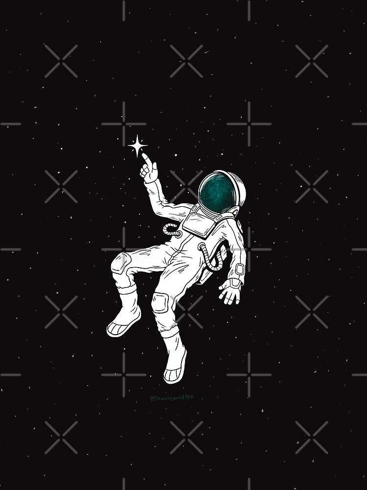 Floating Astronaut by Drawingvild T-Shirts, Hoodie, Sweatshirt | BlankRebels.com (Image 2)