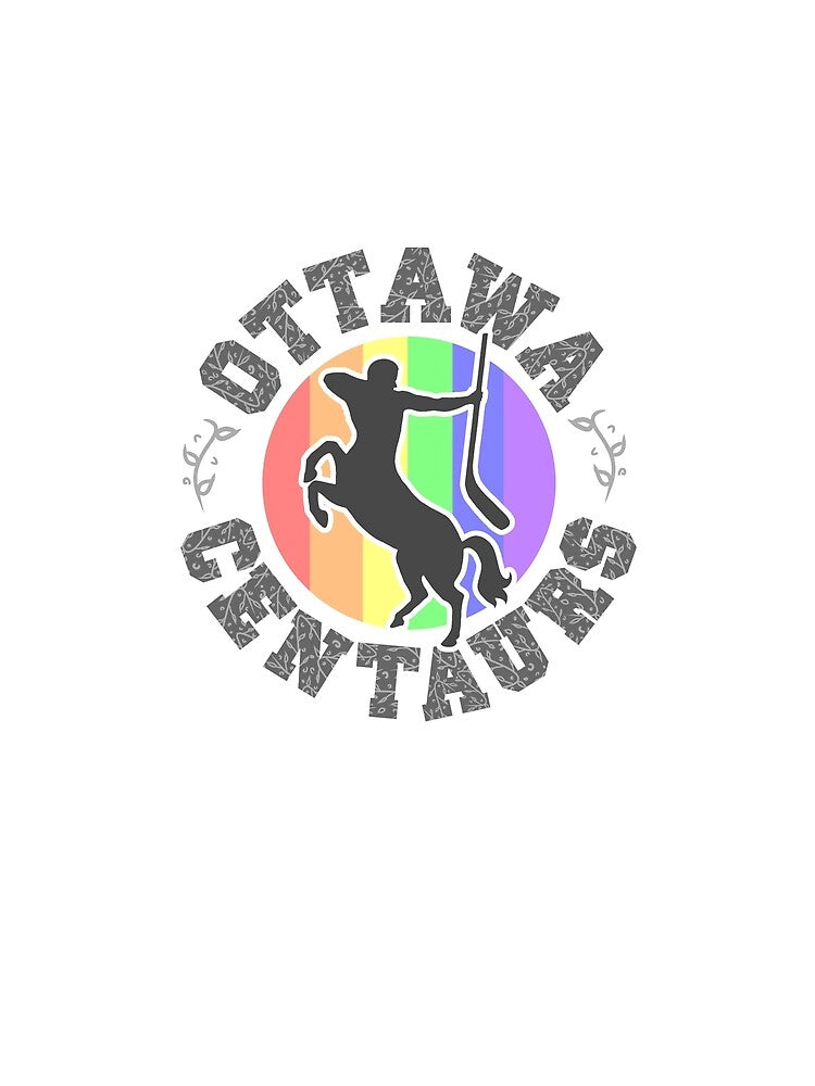 Ottawa Centaurs Heated Rivalry Inspired Rainbow Logo by outofbuck