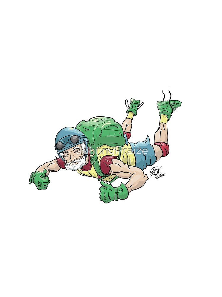 Old Man Skydiver by JohnnyPraize T-Shirts, Hoodie, Sweatshirt | BlankRebels.com (Image 2)