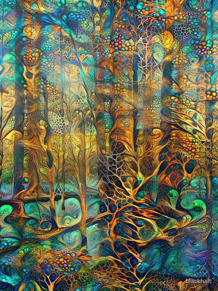 Forest abstract digital painting by blackhalt T-Shirts, Hoodie, Sweatshirt | BlankRebels.com (Image 2)