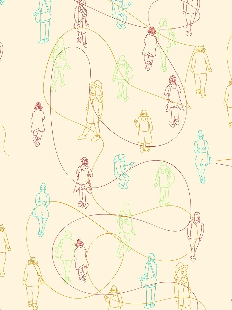 doodle people around the city (cream) by joysdart T-Shirts, Hoodie, Sweatshirt | BlankRebels.com (Image 2)