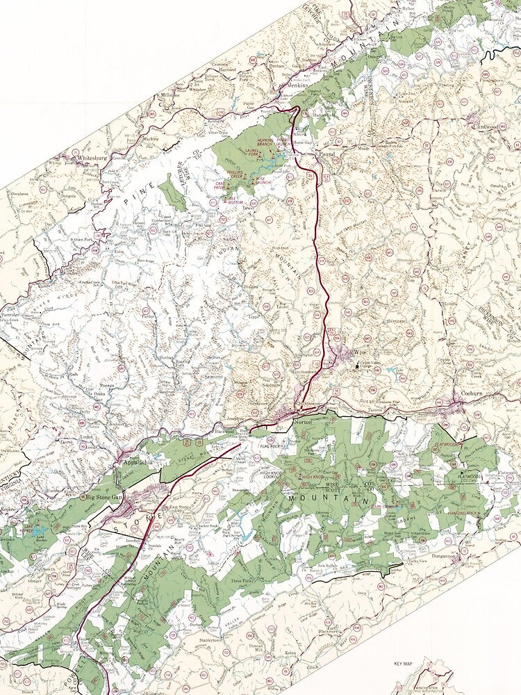 Jefferson National Forest Map (1983) Virginia Woodland Reserve Atlas by BravuraMedia T-Shirts, Hoodie, Sweatshirt (Image 2)
