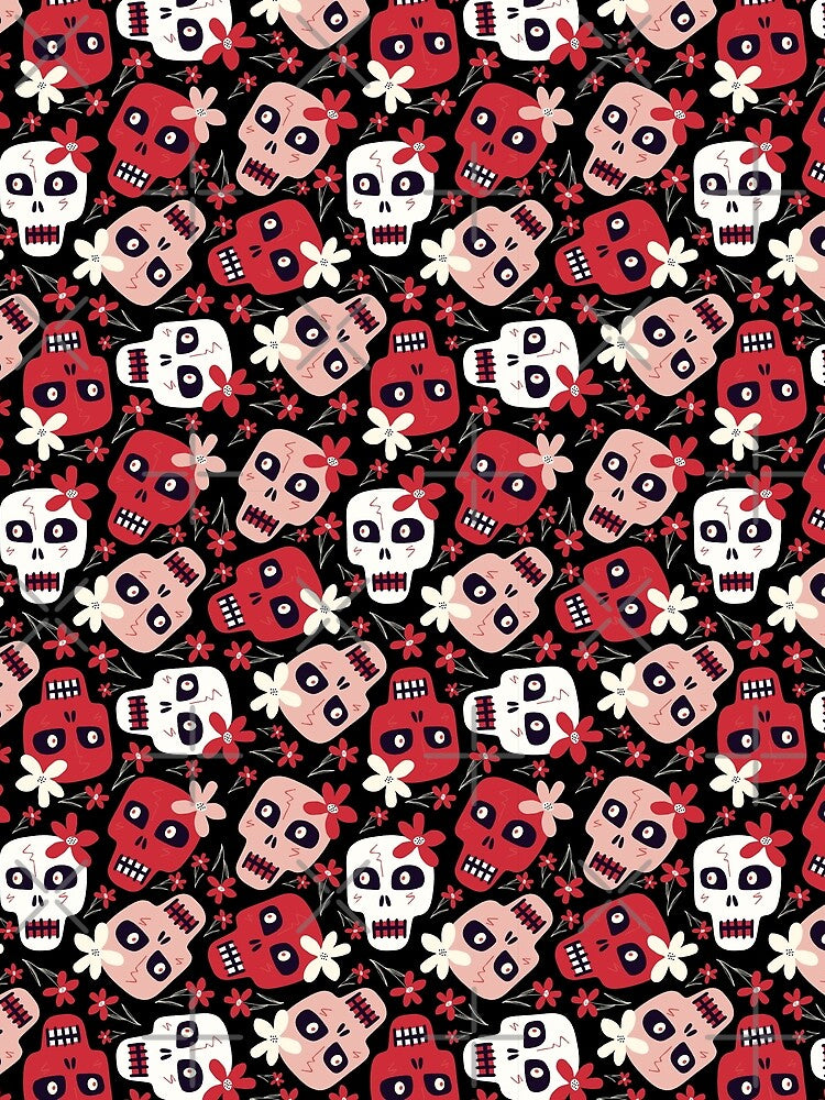 Skull & Flower Madness – Must‑Have Streetwear by PSYNOVA T-Shirts, Hoodie, Sweatshirt | BlankRebels.com (Image 2)