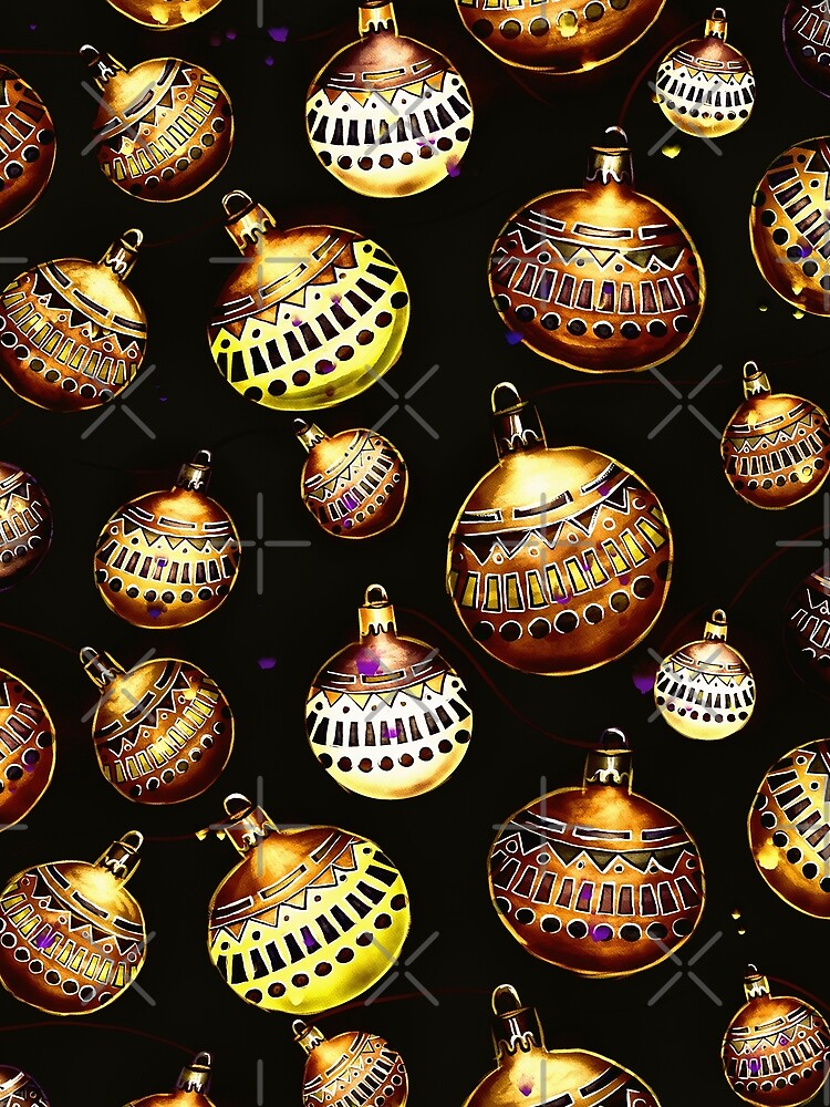 Vintage Painted Christmas Balls Pattern by sunnthreads T-Shirts, Hoodie, Sweatshirt | BlankRebels.com (Image 2)