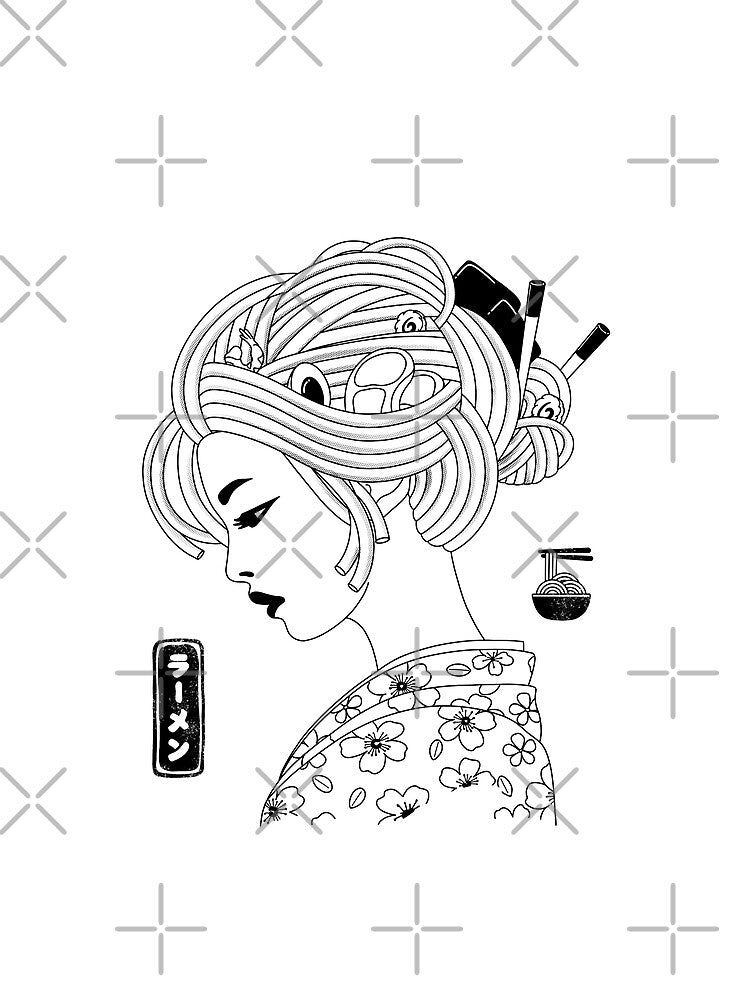 Ramen Geisha Minimalist by Kimprut