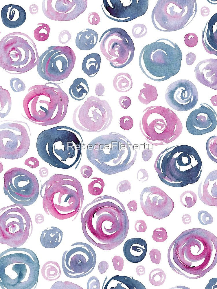 Floral Pattern #7 | Navy and Blush by RebeccaFlaherty T-Shirts, Hoodie, Sweatshirt | BlankRebels.com (Image 2)
