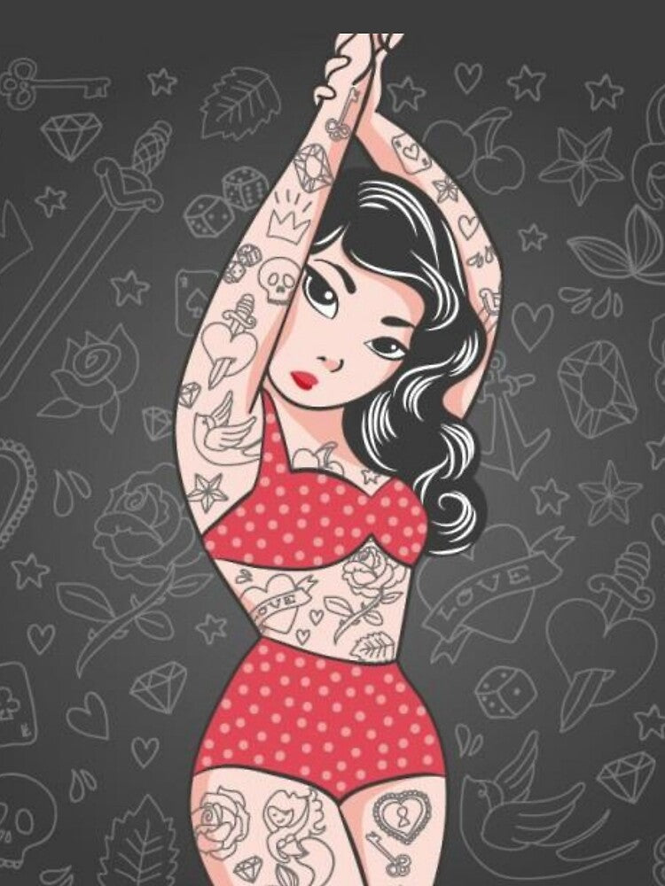 Cute Tattoo Girl by DopeTops T-Shirts, Hoodie, Sweatshirt | BlankRebels.com (Image 2)