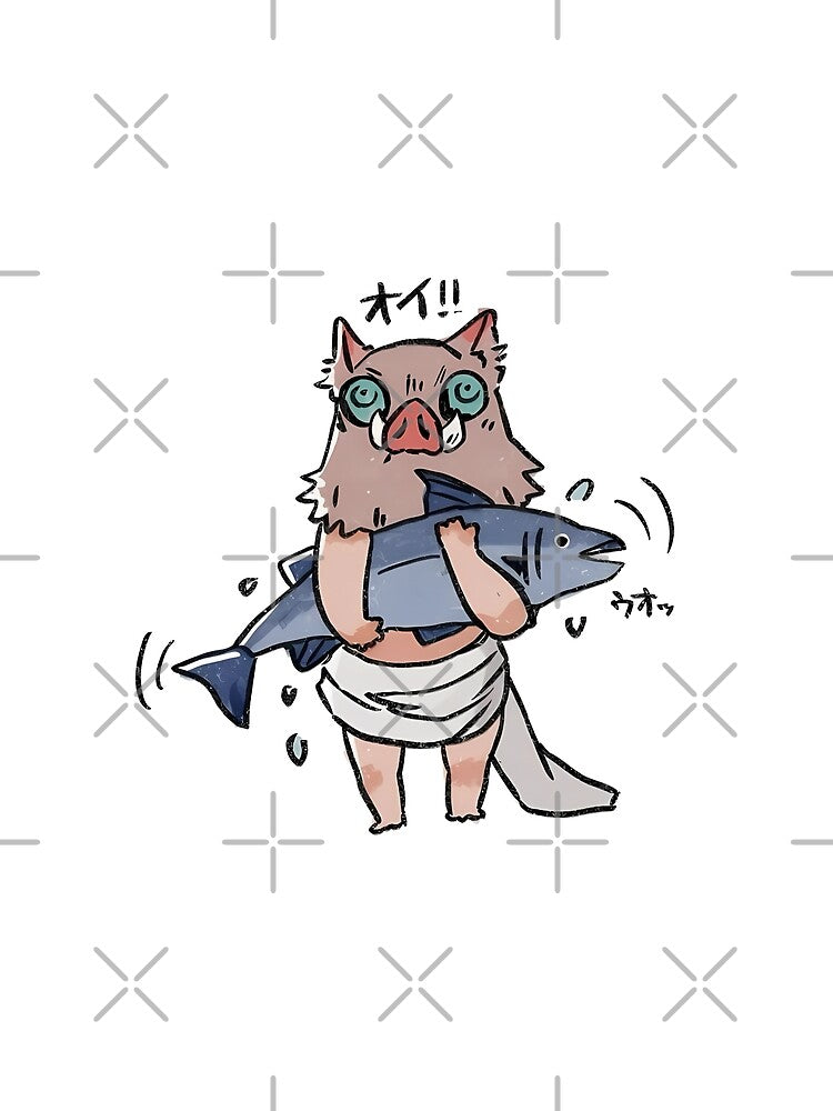 Inosuke fishing by artiisa T-Shirts, Hoodie, Sweatshirt | BlankRebels.com (Image 2)