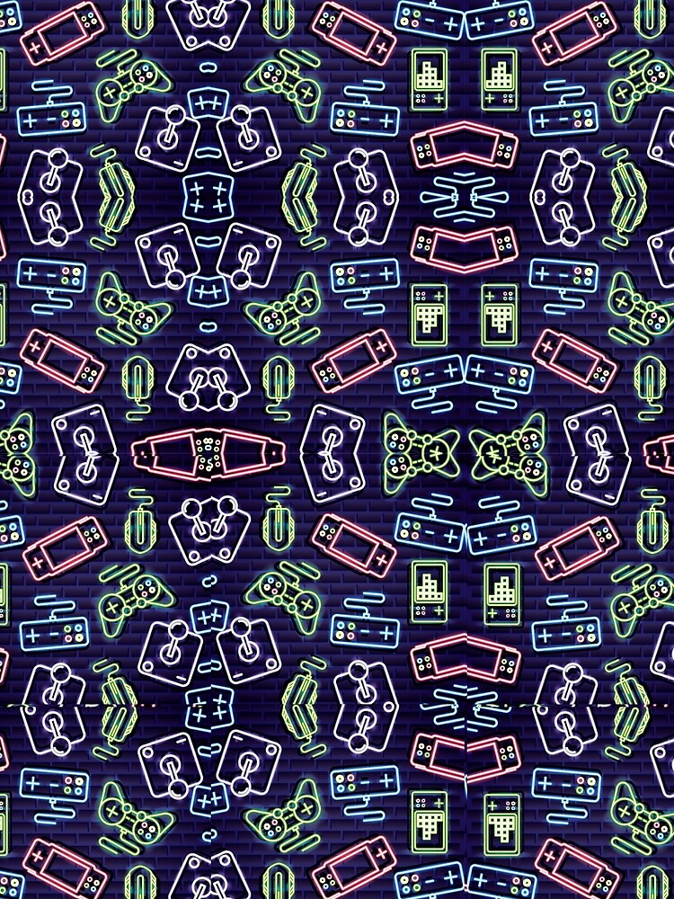 Gaming Stuff Neon Light Pattern T-Shirts, Hoodie, Sweatshirt