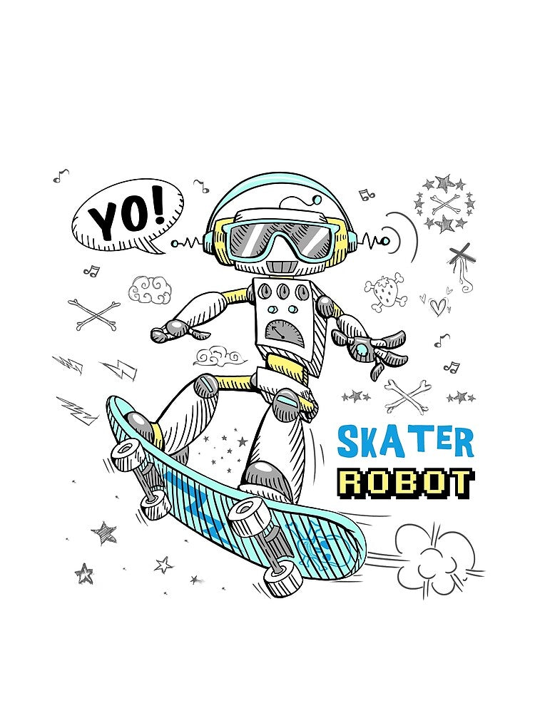 skater android (yo!) by hayrpictures T-Shirts, Hoodie, Sweatshirt | BlankRebels.com (Image 2)