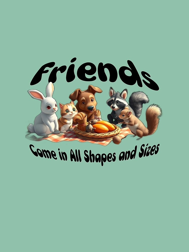 Friends Come in All Shapes and Sizes Animal Friendships by Sachie's Studio T-Shirts, Hoodie, Sweatshirt (Image 2)