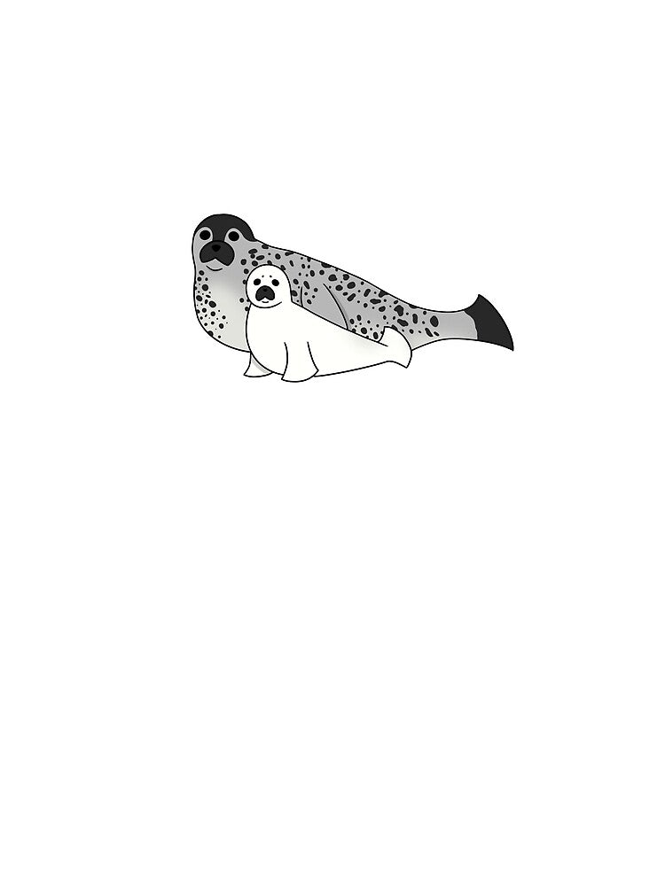 Harp Seal | Arctic February Prompt List 2021 | QuirkyDolphin by QuirkyDolphin T-Shirts, Hoodie, Sweatshirt (Image 2)