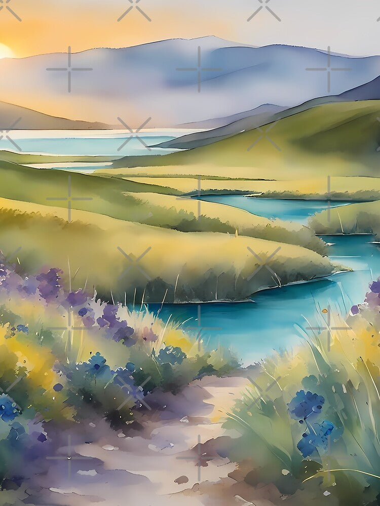 Purple Flowers in Alpine Landscape by CalmnessbyChoice T-Shirts, Hoodie, Sweatshirt | BlankRebels.com (Image 2)
