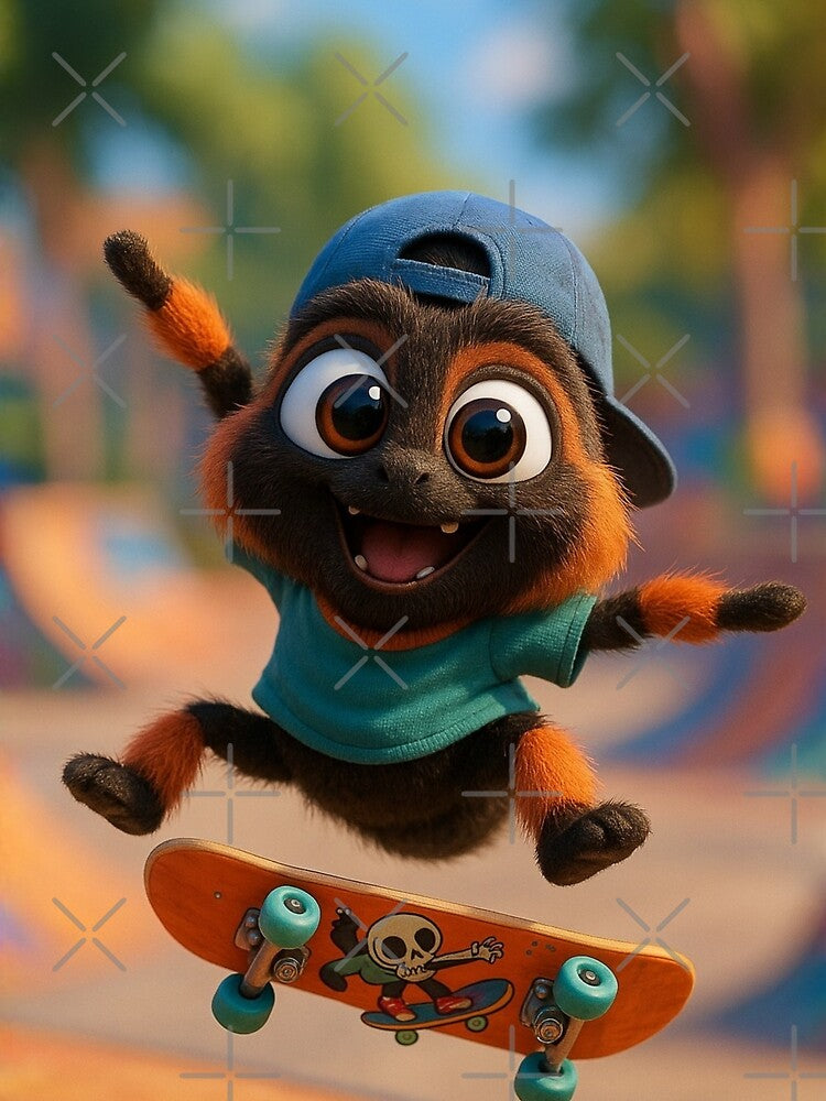 Skater Mexican Fireleg Tarantula by Sillytoe T-Shirts, Hoodie, Sweatshirt | BlankRebels.com (Image 2)