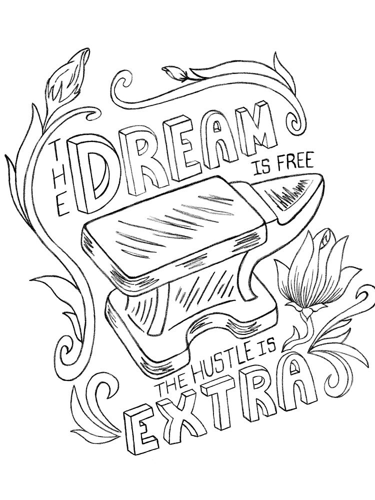 Anvil - the dream is free the hustle is extra by Katie-Holland T-Shirts, Hoodie, Sweatshirt | BlankRebels.com (Image 2)