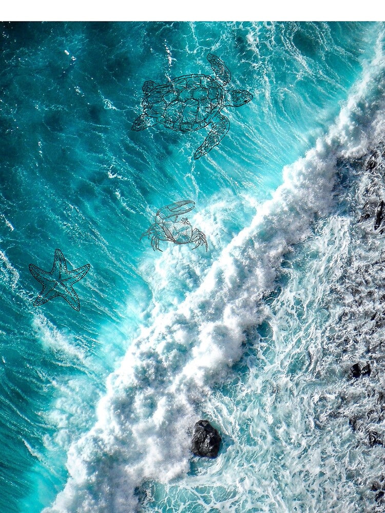 Ocean waves by Plenusvita T-Shirts, Hoodie, Sweatshirt | BlankRebels.com (Image 2)