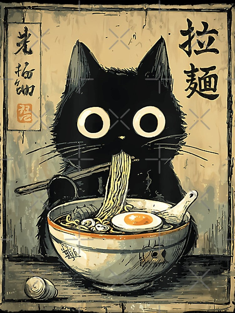 Kawaii Ramen Cat Japanese Noodles by Sounds8342 T-Shirts, Hoodie, Sweatshirt | BlankRebels.com (Image 2)